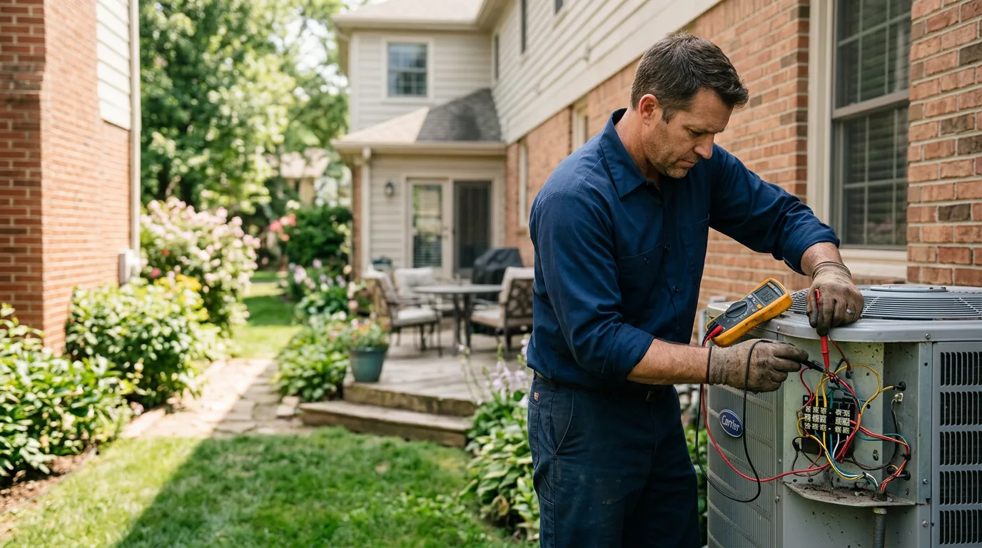 HVAC technician working near Yeaddiss, KY